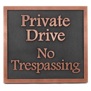 No Trespassing Sign